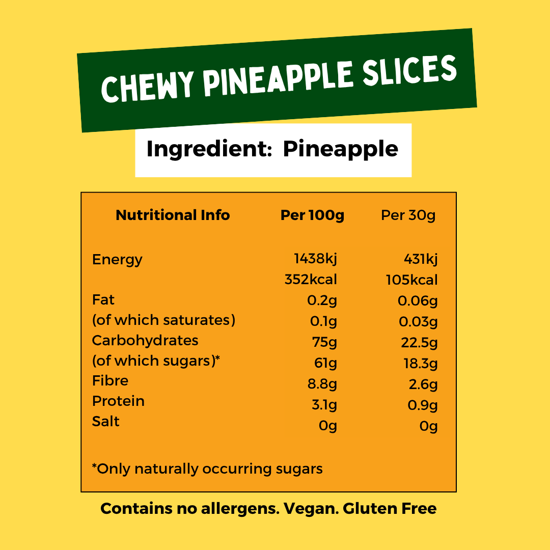 Chewy Pineapple Slices Sharebag (6 bags)