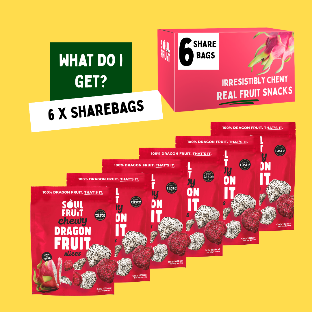 Chewy Dragon Fruit Slices Sharebag (6 bags)