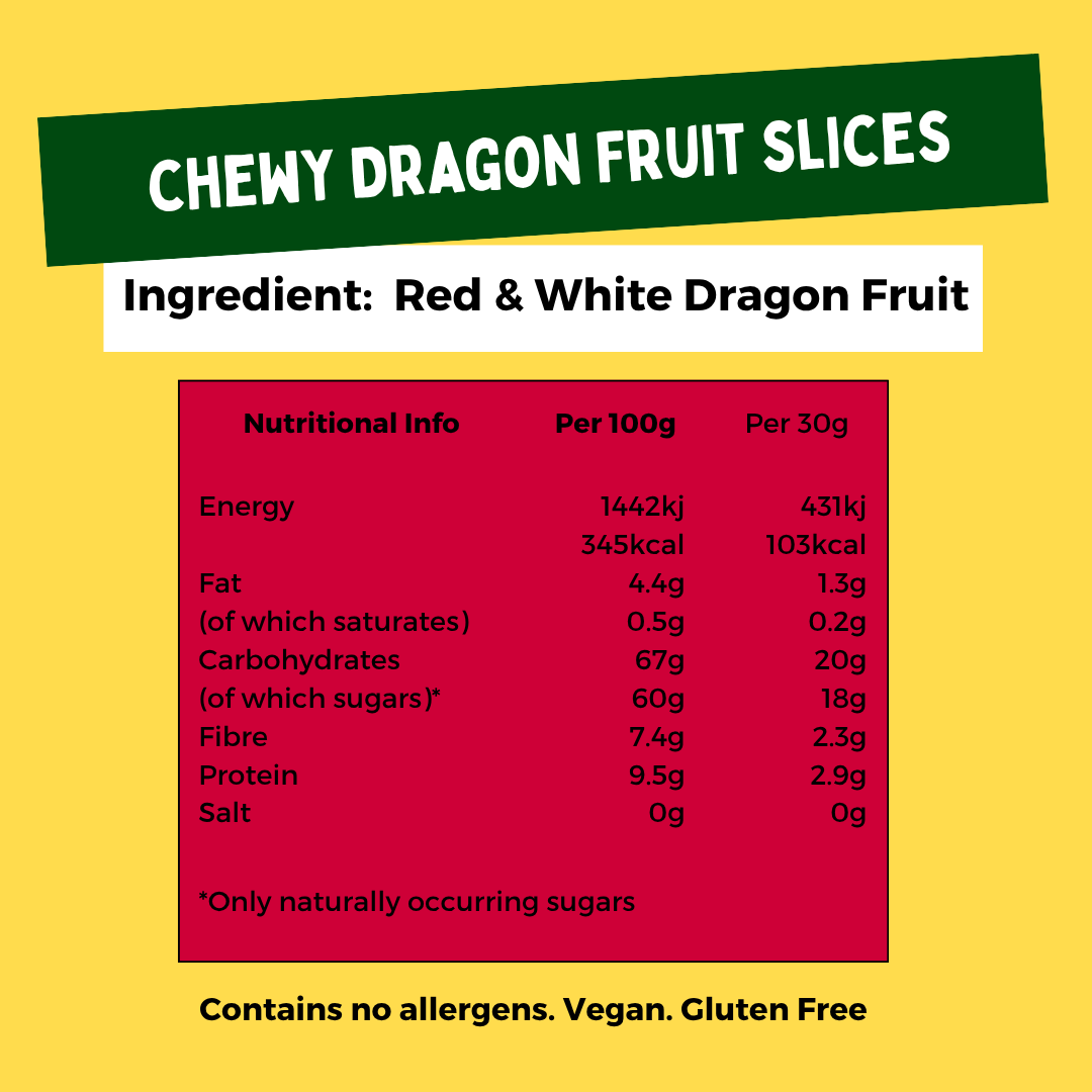 Chewy Dragon Fruit Slices Sharebag (6 bags)