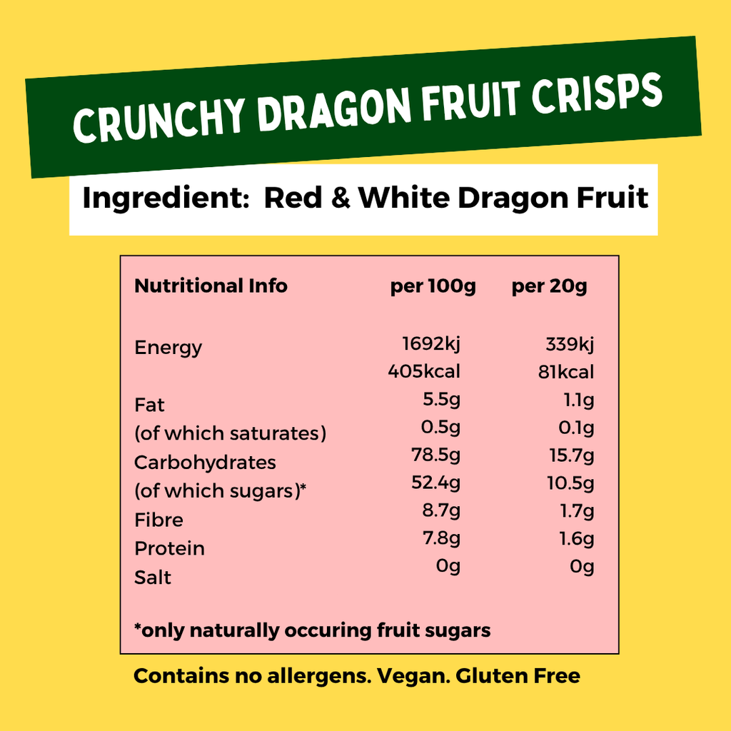 Crunchy Dragon Fruit Crisps Sharebag (6 bags)
