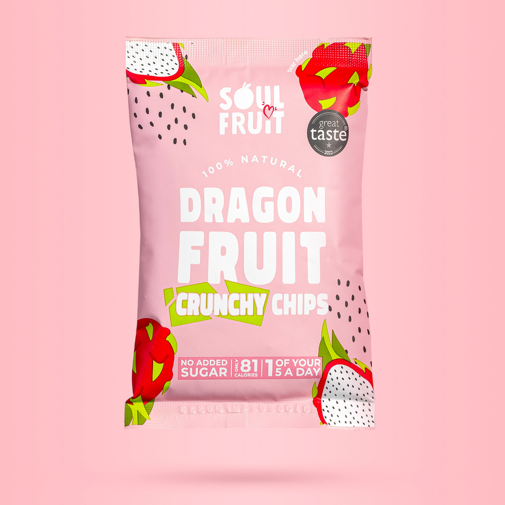 Freeze Dried Dragon Fruit Crisps (10 Bags)