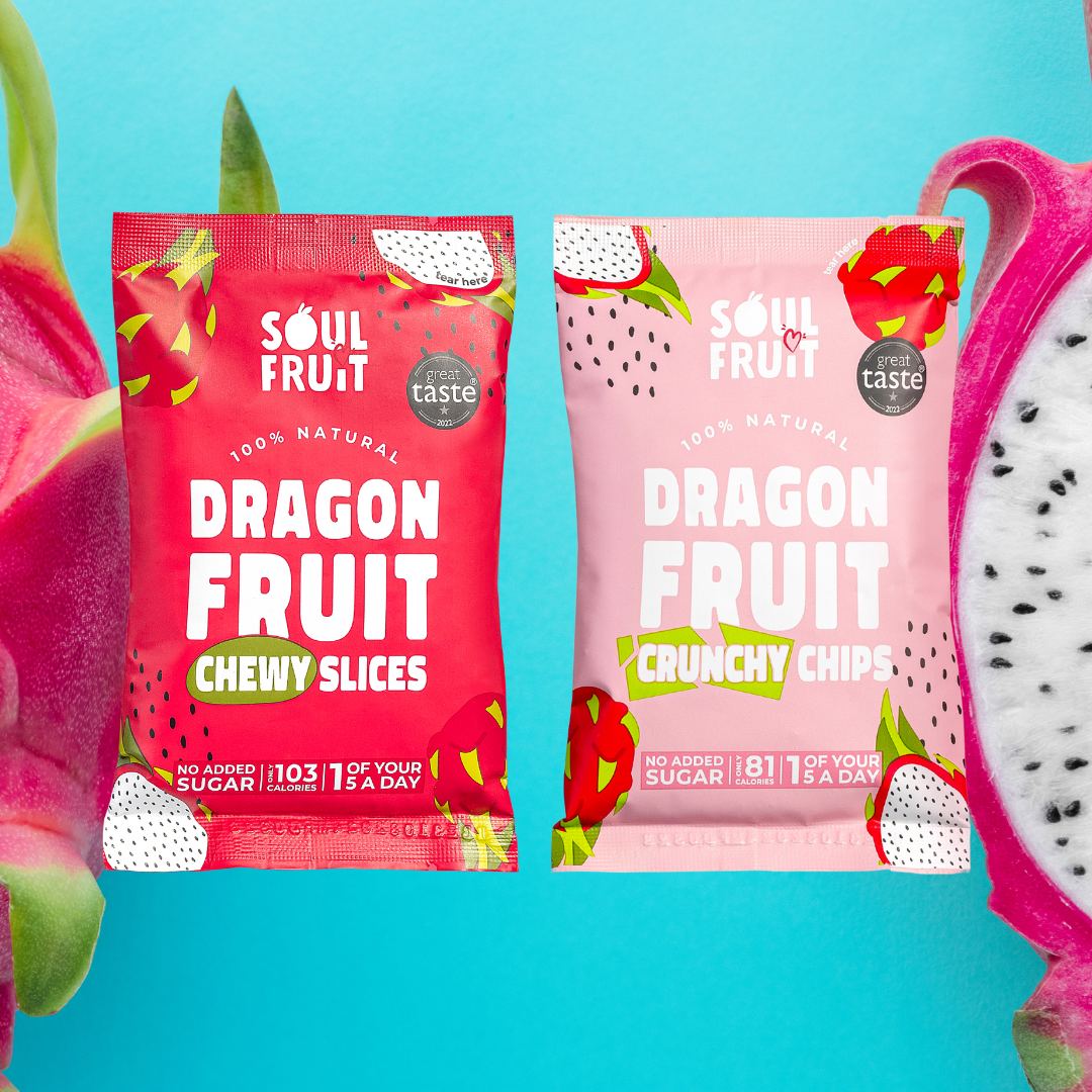 Dried Dragon Fruit - Mixed Multipack (10 Bags)